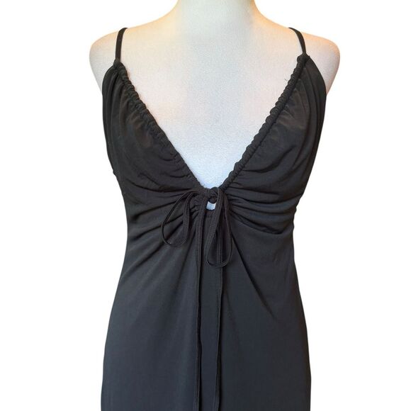 Abercrombie & Fitch Convertible Strappy Cutout Mini Dress Womens Large Black NEW - Picture 5 of 14